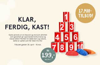 Klar, ferdig, kast! Nå 199,- på 17. maitilbud, Sprell.