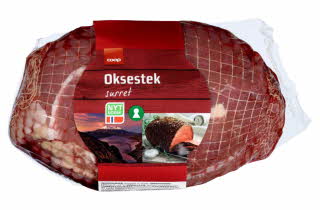 En pakke med Coop oksestek