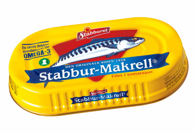 En Stabbur-Makrell boks.