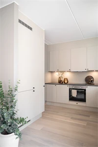 Moderne kjøkken i visningsleilighet på Skårerløkka PREMIUM
