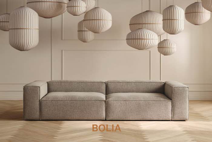 Sofa og lamper fra Bolia