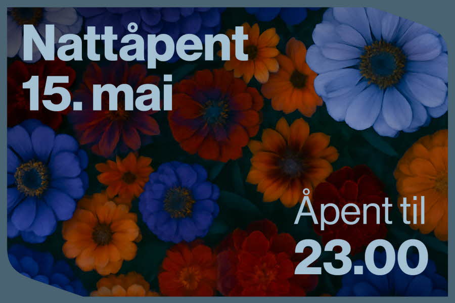 Nattåpent 15. mai til kl. 23