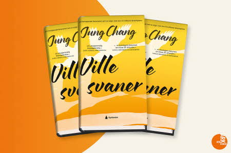 Tre eksemplarer av boken "Ville svaner" av Jung Chang