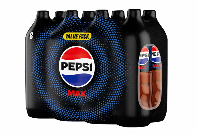 En 8-pakk med Pepsi Max 1,5L.
