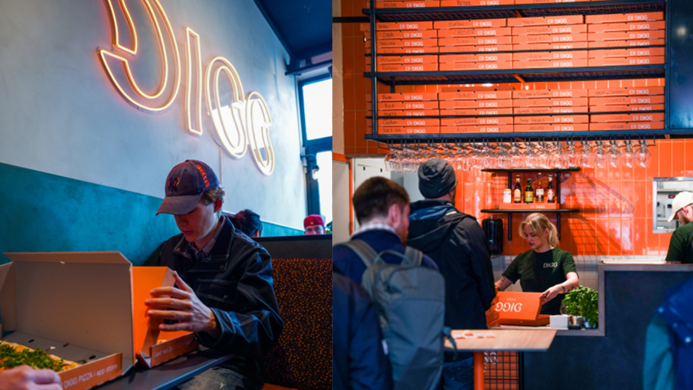 Aktivitet på restauranten Digg