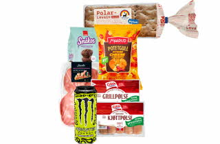 bilde av diverse mat produkter