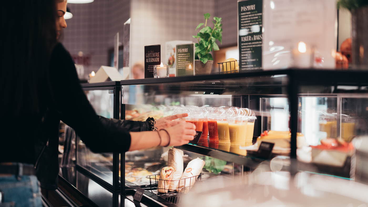 Smoothie i disken hos Jordbærpikene