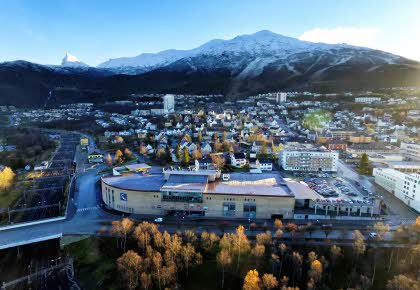 Oversiktsbilde av Narvik Storsenter