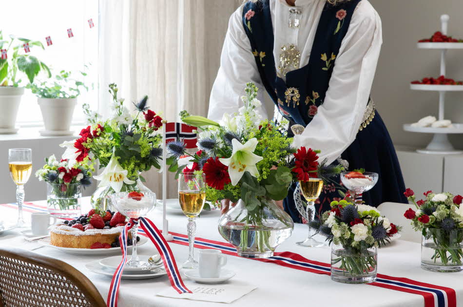 Blomster til 17. mai fest fra Mester Grønn