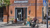 Bilde av inngangen til Kaffebrenneriet på Strømmen