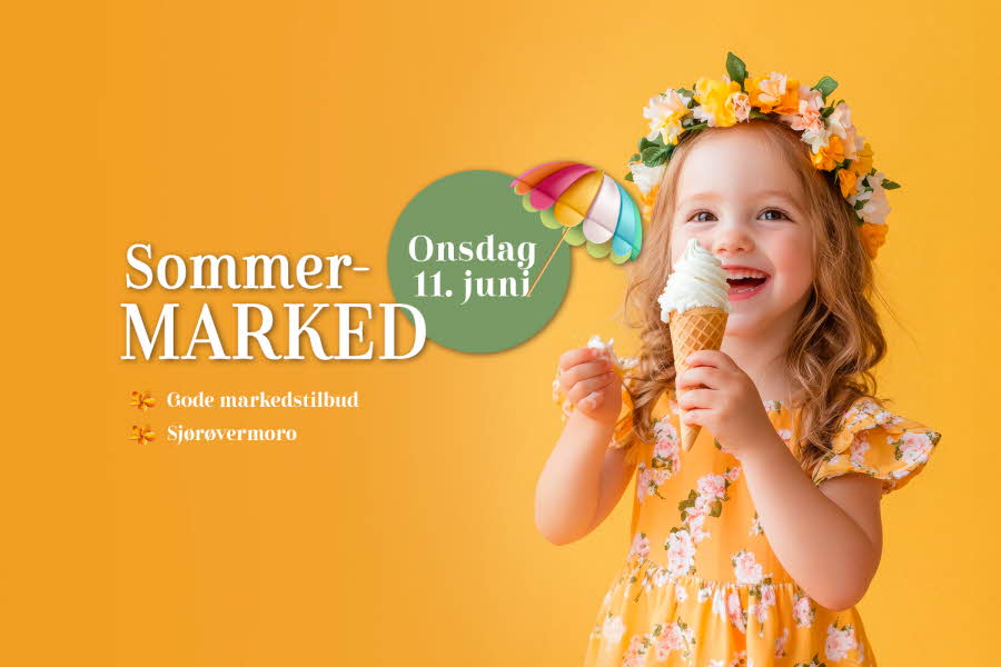 Sommermarked Romerikssenteret 11.juni