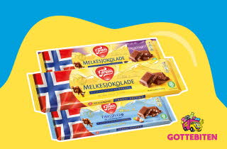 3 stykk melkesjokolade fra freia