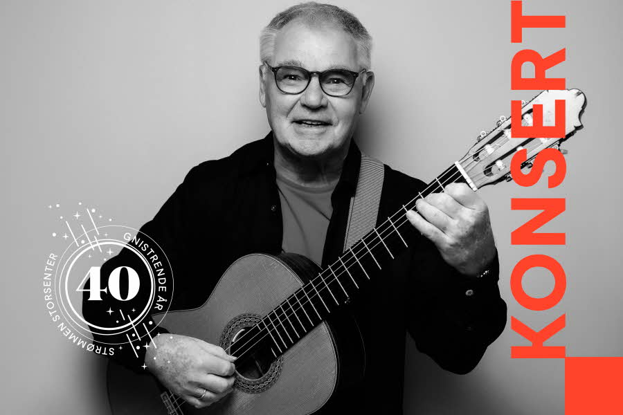 mann med gitar