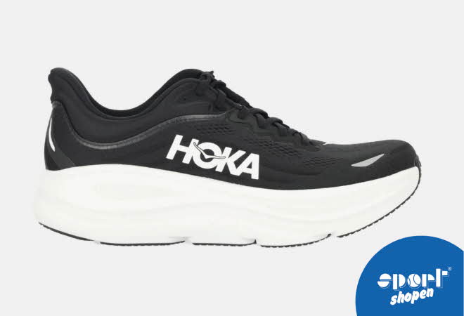 En sort Hoka Bondi 9