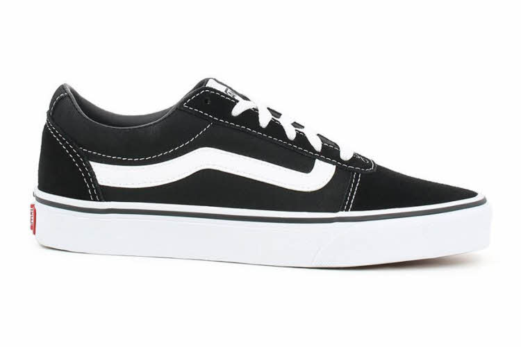 Sneakers i merket vans i sort med hvit stripe fra Mani