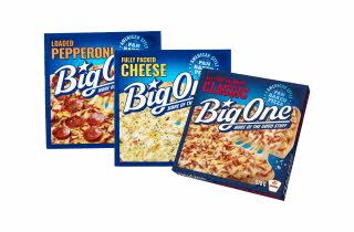 3 varianter av Big One pizza