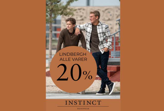 -20% på alle varer fra Lindbergh