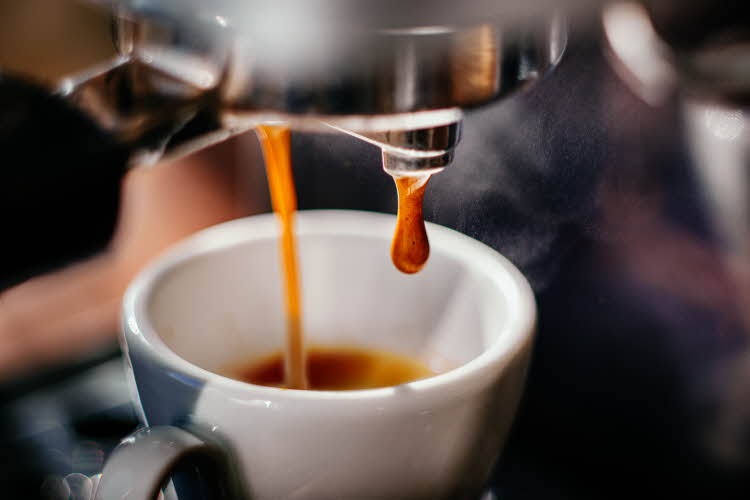 kaffe laget fra maskin