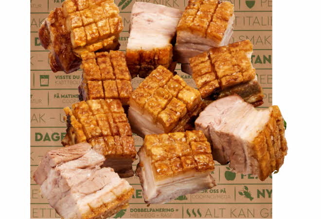 bilde av grillet ribbe