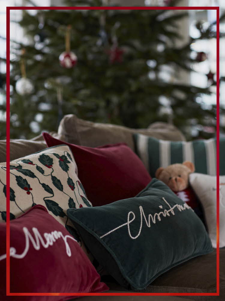 Julepyntet sofa