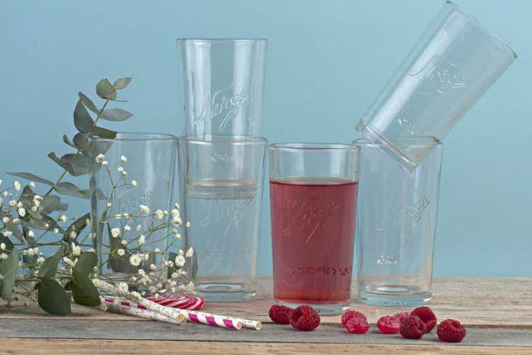6 stk norgesglass