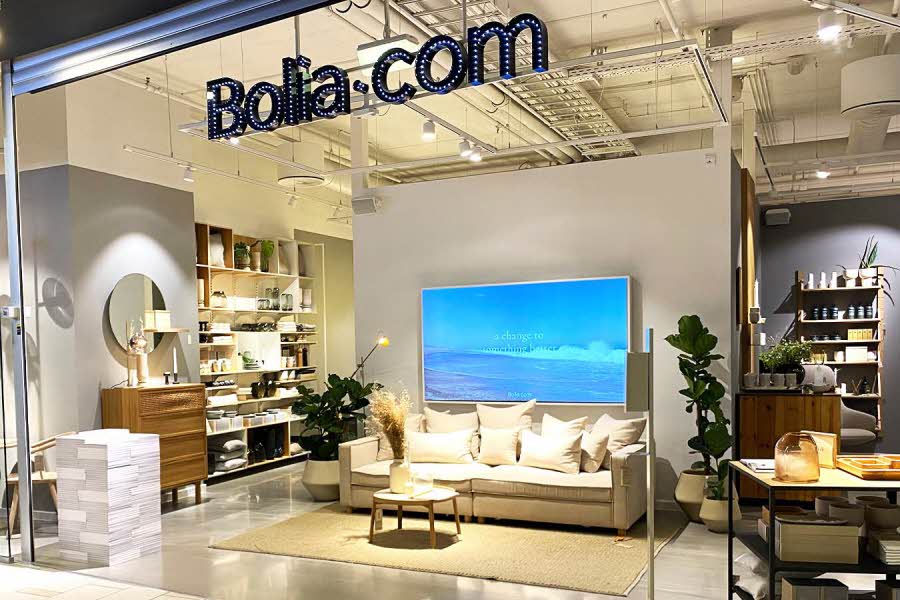 Butikkfronten til Bolia