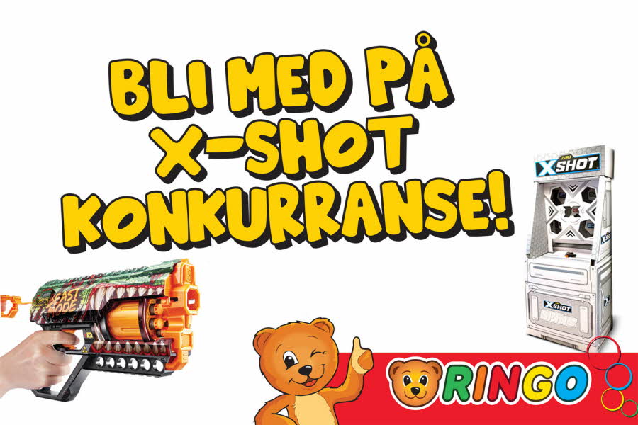 Konkurranse hos Ringo, bli med på X-shot konkurranse og logo fra ringo