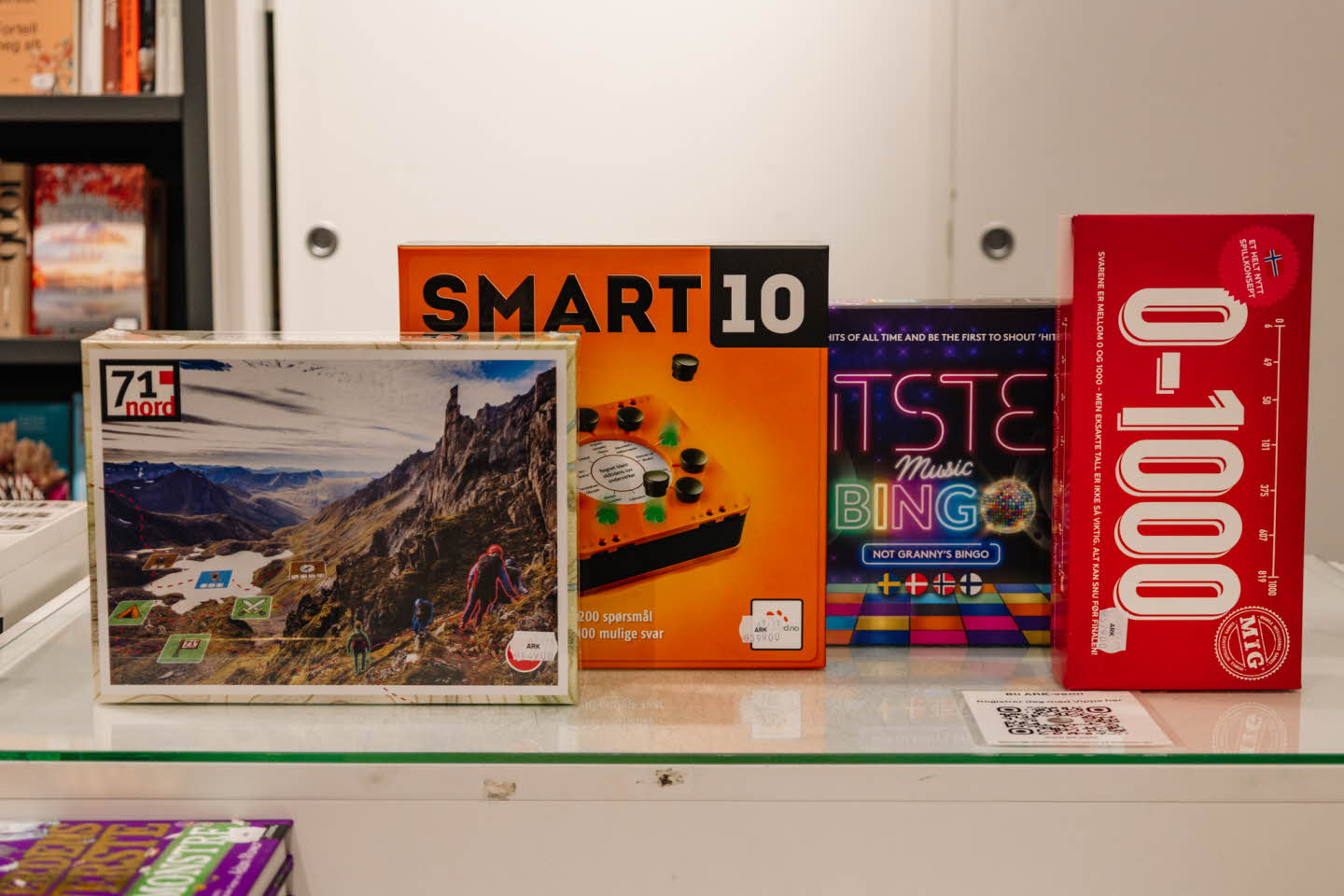 Diverse brettspill hos ARK Bokhandel