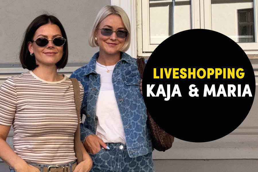 Aktivitetsbilde av Kaja & Maria med teksten "Liveshopping Kaja & Maria"