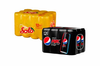 Pepsi Max 12-pakk og Solo 12-pakk