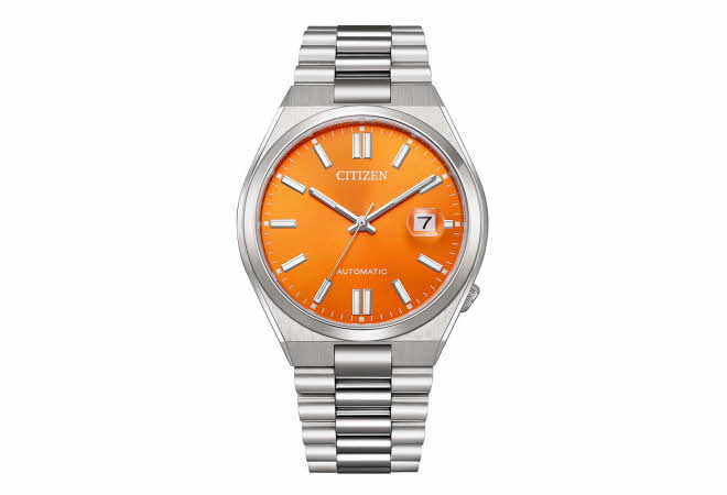 orange klokke fra citizen