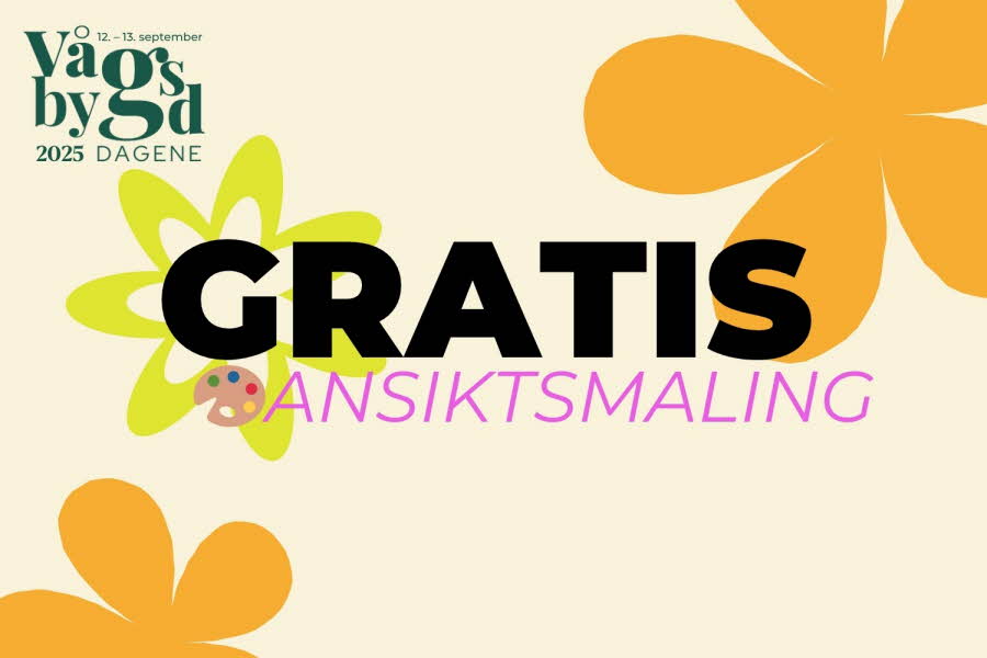 Gratis ansiktsmaling vågsbygd september 2025 aktiviteter for barn