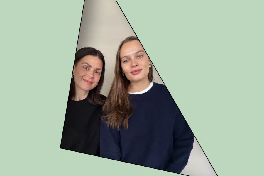 Kampanjebilde av Maria & Lisa til Ski Style Week