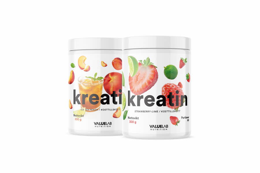 To bokser Valuelab Kreatin med smak