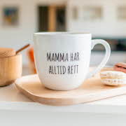 Produktbilde av Porsgrund Porselen Hashtag-krus «Mamma har alltid rett»