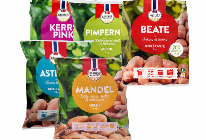 bilde av ulike poser med poteter