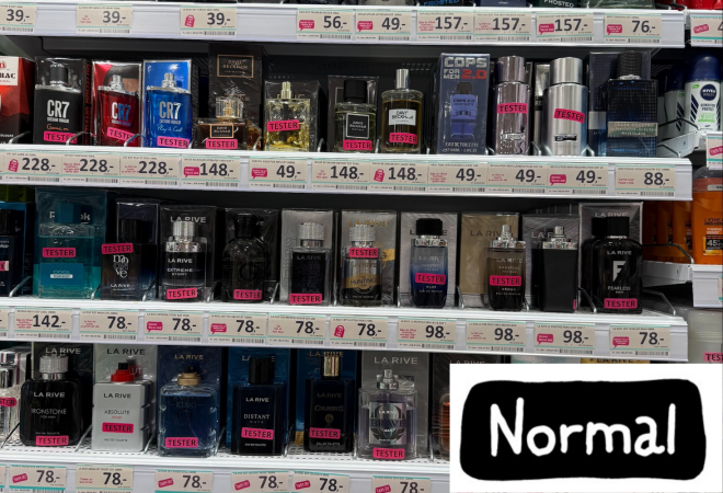 Hyller med dufter fra Normal