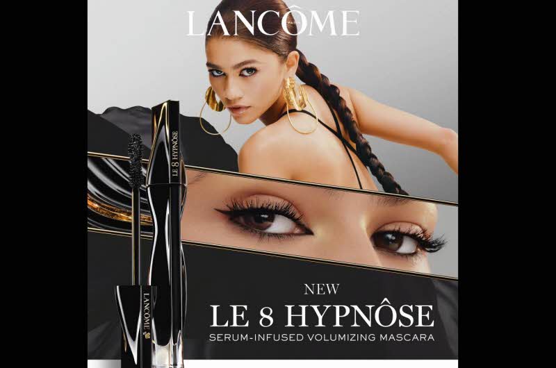 Bilde av dame med ny mascara fra Lancome