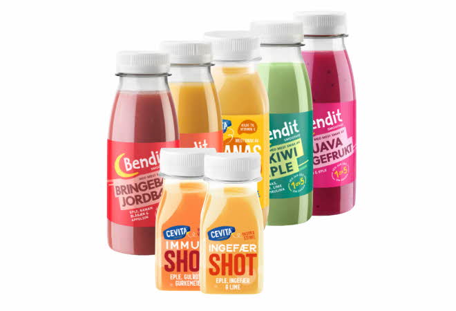 Smoothies og shots fra Bendit og Cevita