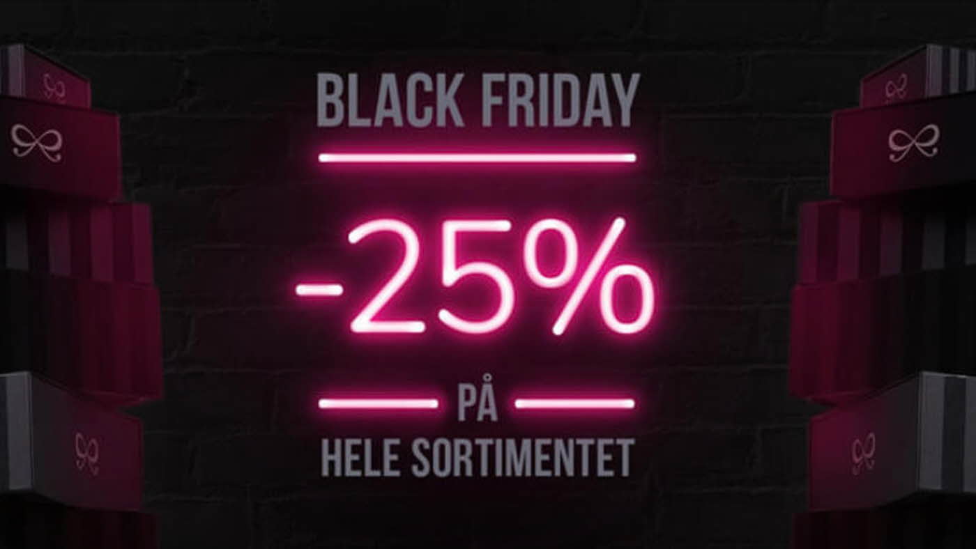 Black Friday, 25 % hos Hunkemøller 