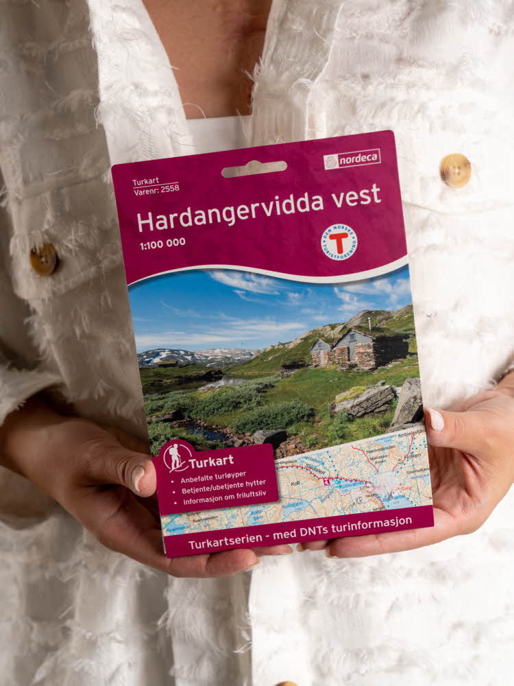 Kart, Hardangervidda vest