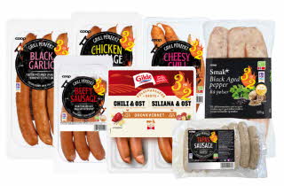 bilde på diverse pølser av grill perfect